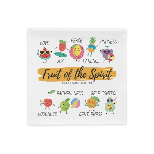 Fruit of the Spirit | White Pillowcase