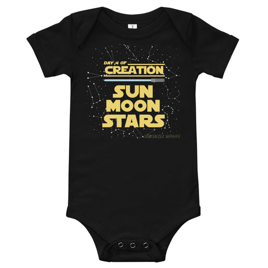 Blue lightsaber | Day4 of creation | Genesis 1: 14-19 | Baby onesie