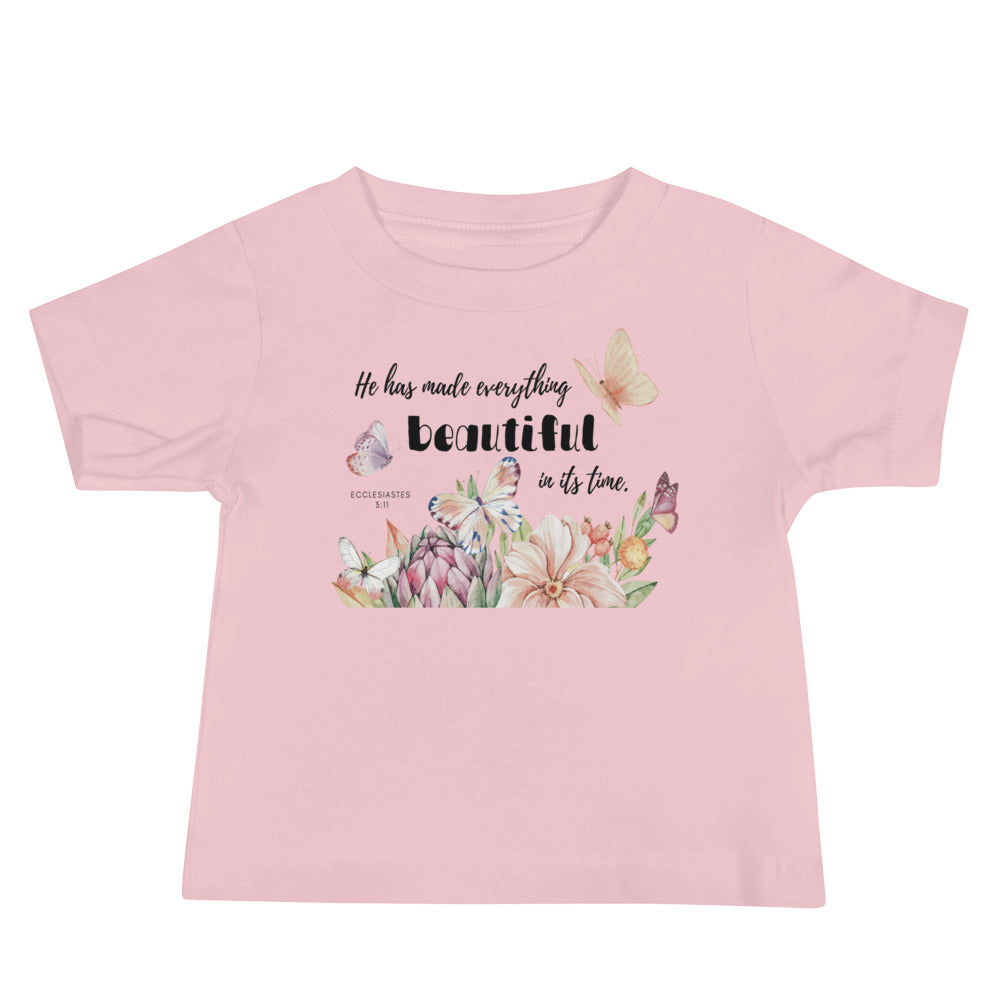 Baby Short Sleeve Tee | He has made everything beautiful | Ecclesiastes 3:11