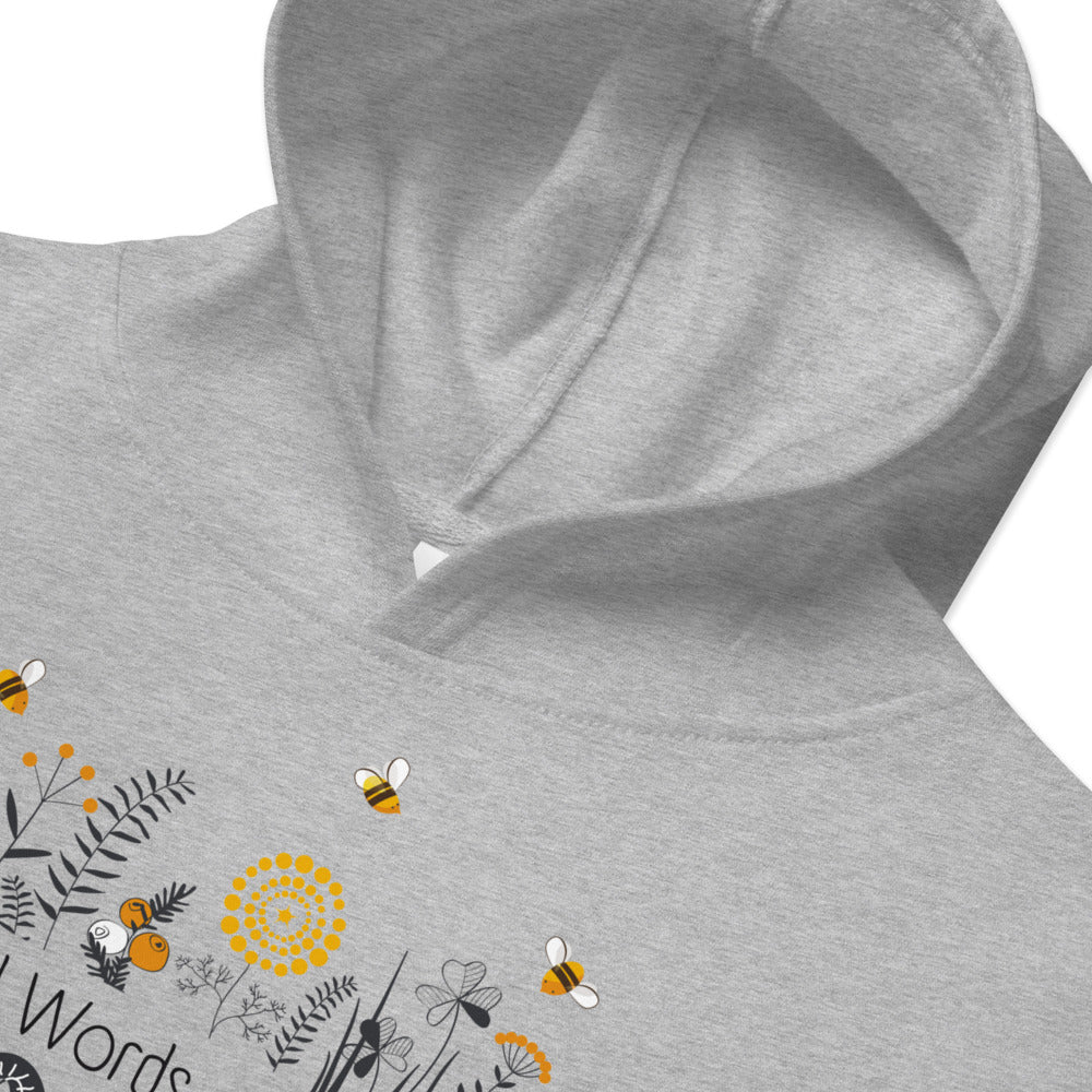 Youth Fleece Hoodie | Kind Words are Like HONEY | Proverbs 16:24