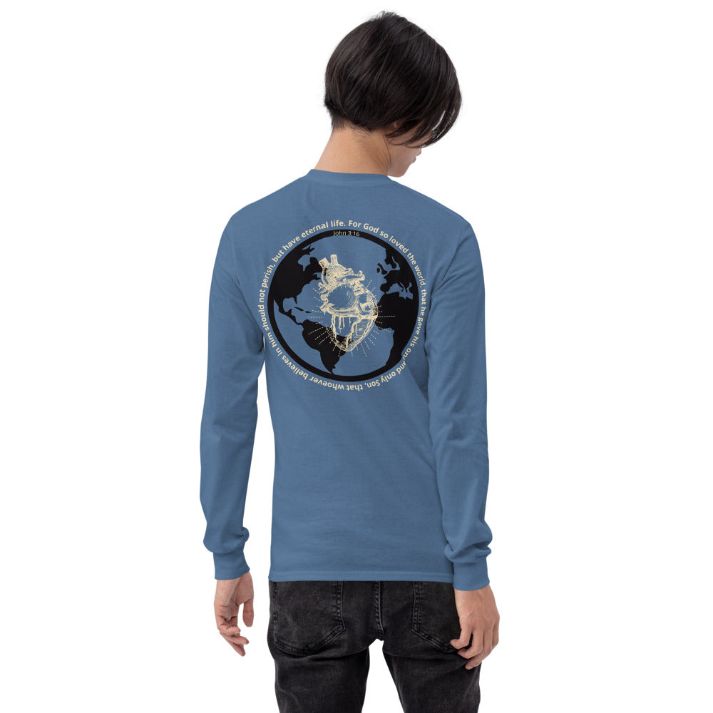 Men’s Long Sleeve | God so loved the world | John 3:16