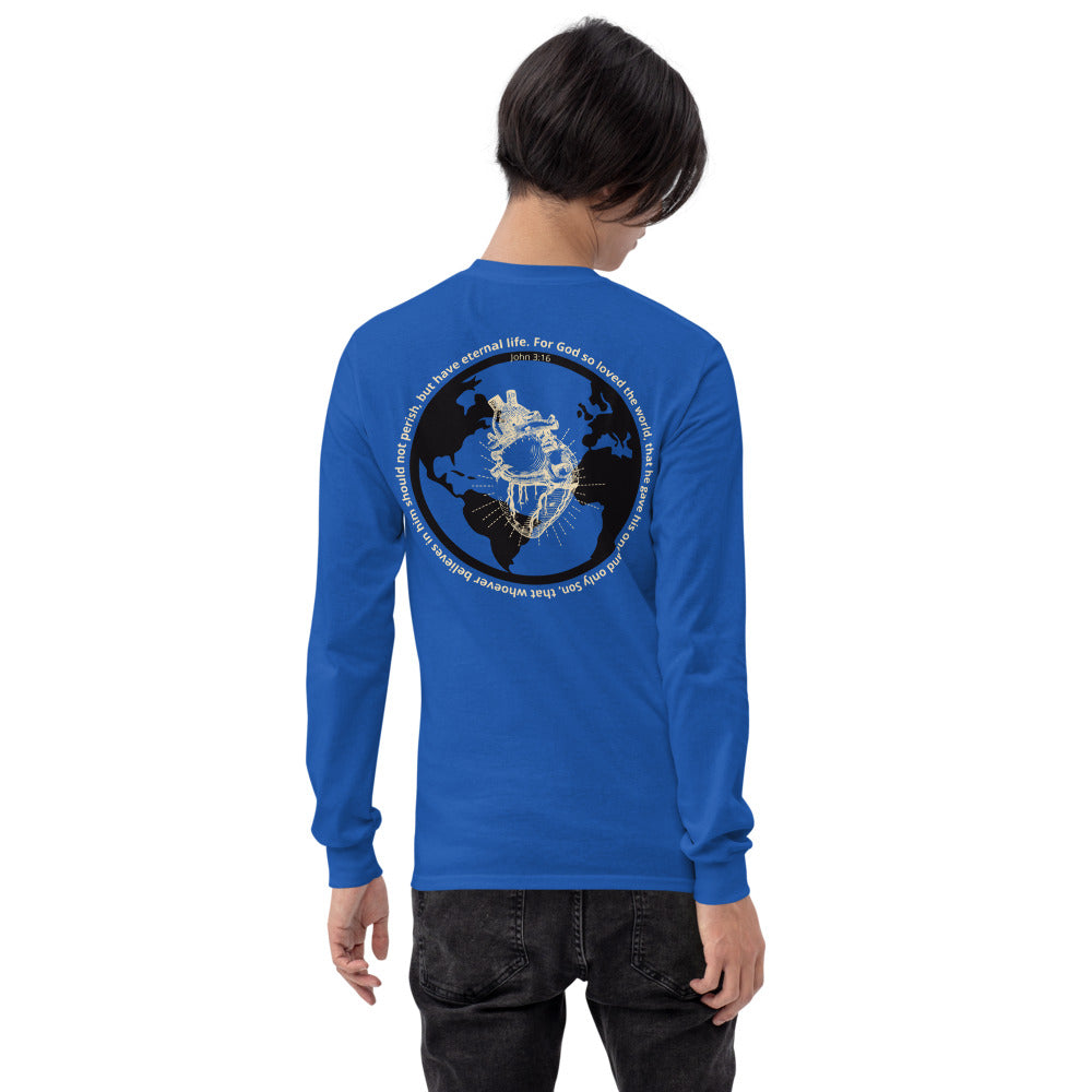 Men’s Long Sleeve | God so loved the world | John 3:16