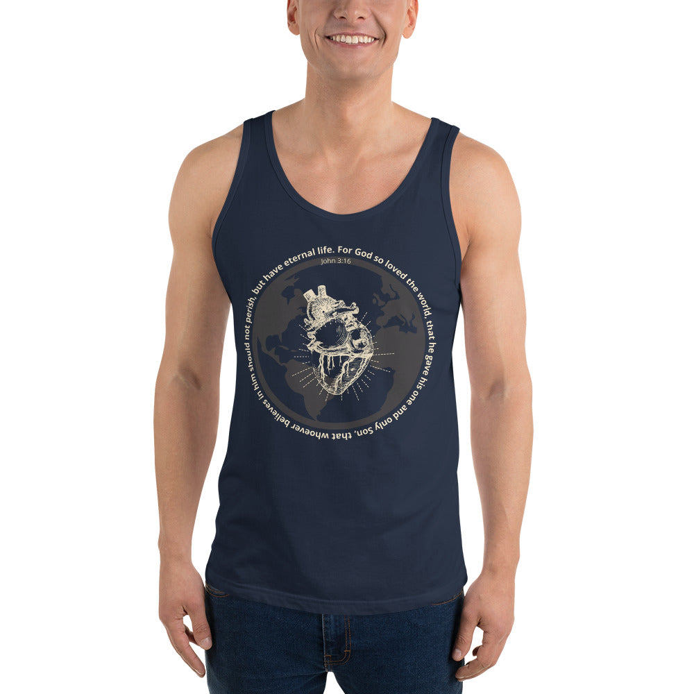 Men's Tank Top | God so loved the world | John 3:16