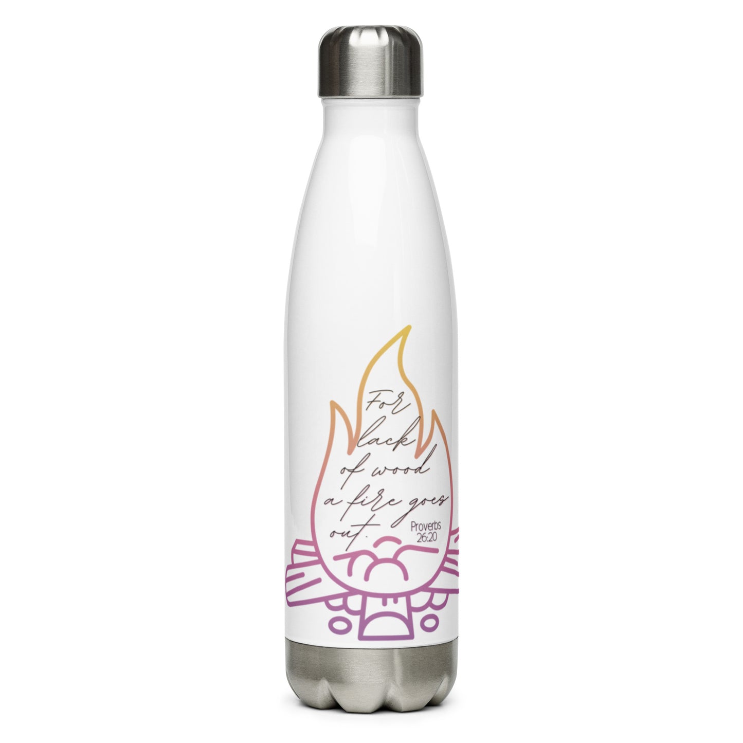 Campfire | Proverbs 26:20 | Stainless Steel Water Bottle