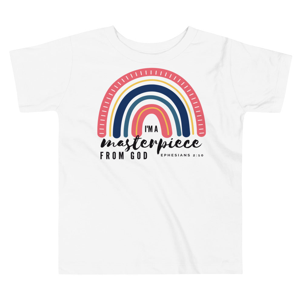 Toddler Tee | I'm a masterpiece from God | Ephesians 2:10