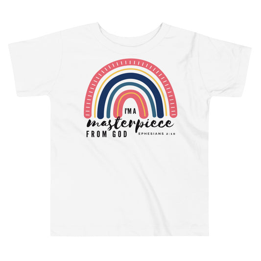 Toddler Tee | I'm a masterpiece from God | Ephesians 2:10