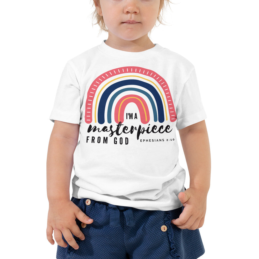 Toddler Tee | I'm a masterpiece from God | Ephesians 2:10