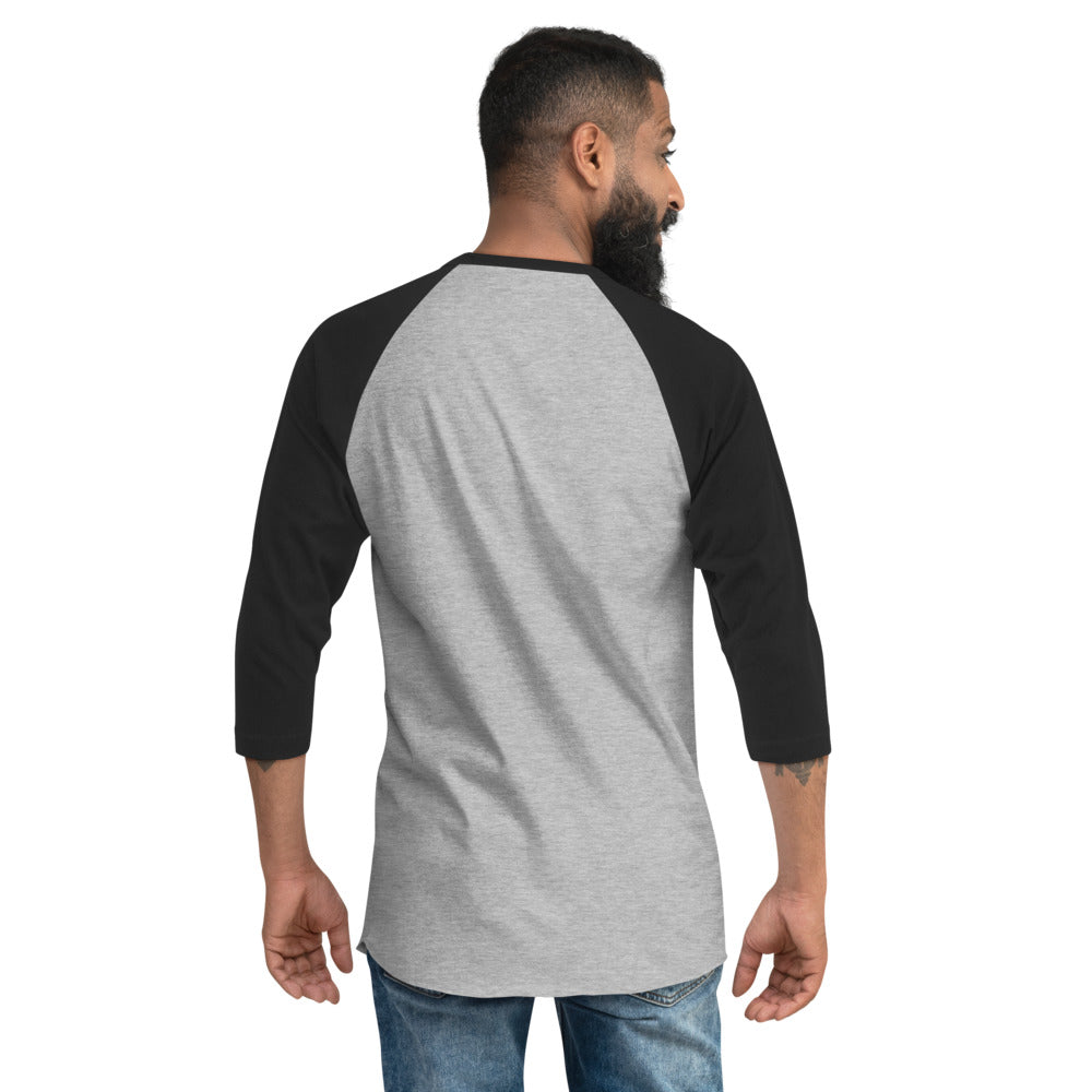 Men's 3/4 sleeve shirt | Mightier than the waves | Psalm 93:4