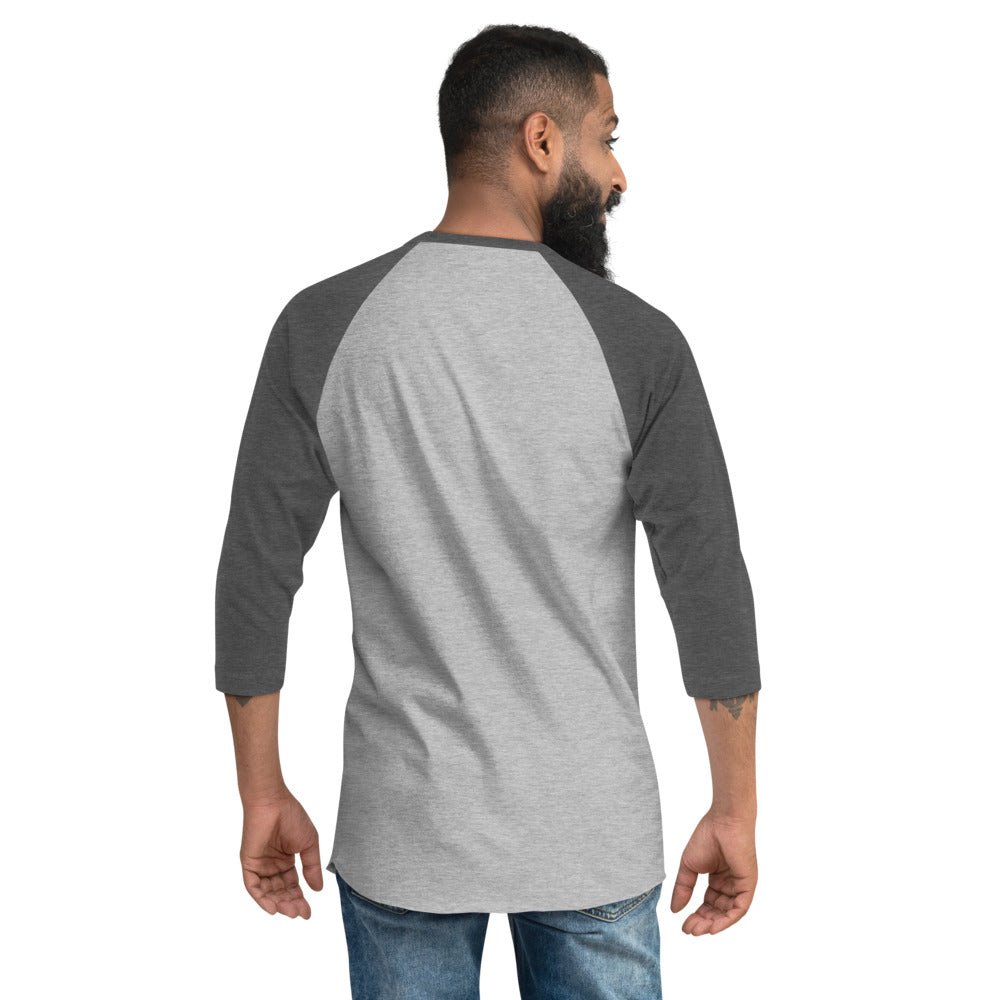 Men's 3/4 sleeve shirt | Mightier than the waves | Psalm 93:4