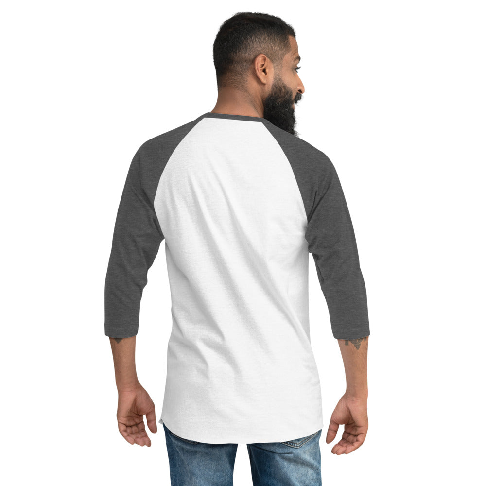 Men's 3/4 sleeve shirt | Mightier than the waves | Psalm 93:4