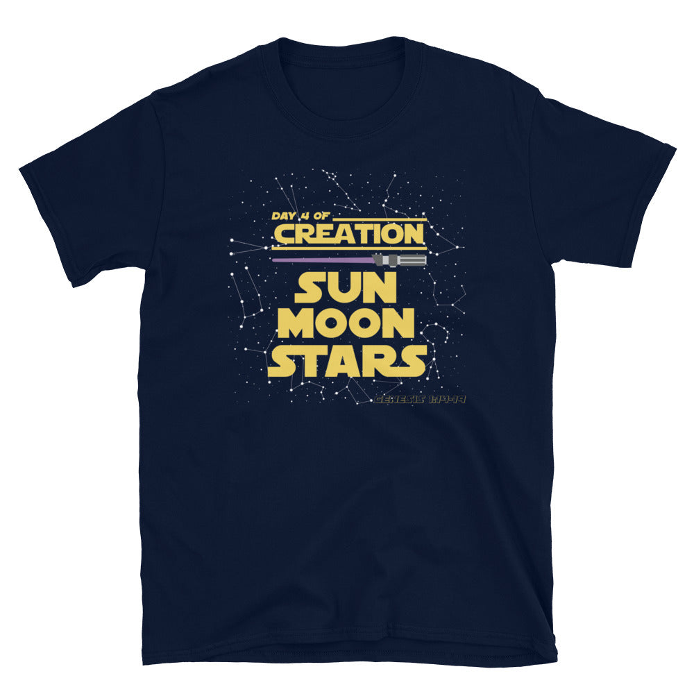 Purple Lightsaber | Day4 of Creation | Genesis 1: 14-19 | Women's T-shirt