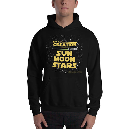 Green lightsaber | Day4 of creation | Genesis 1: 14-19 | Men's Hoodie