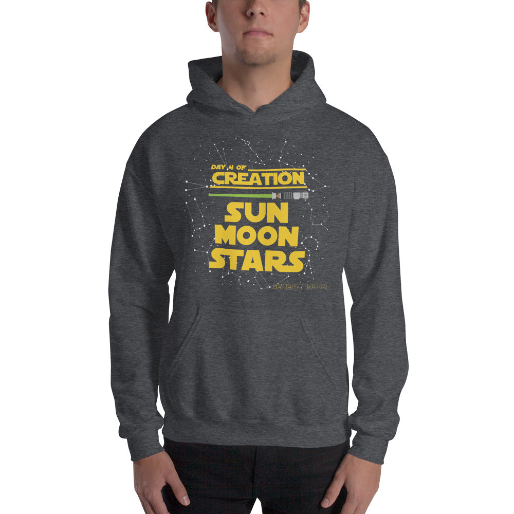 Green lightsaber | Day4 of creation | Genesis 1: 14-19 | Men's Hoodie