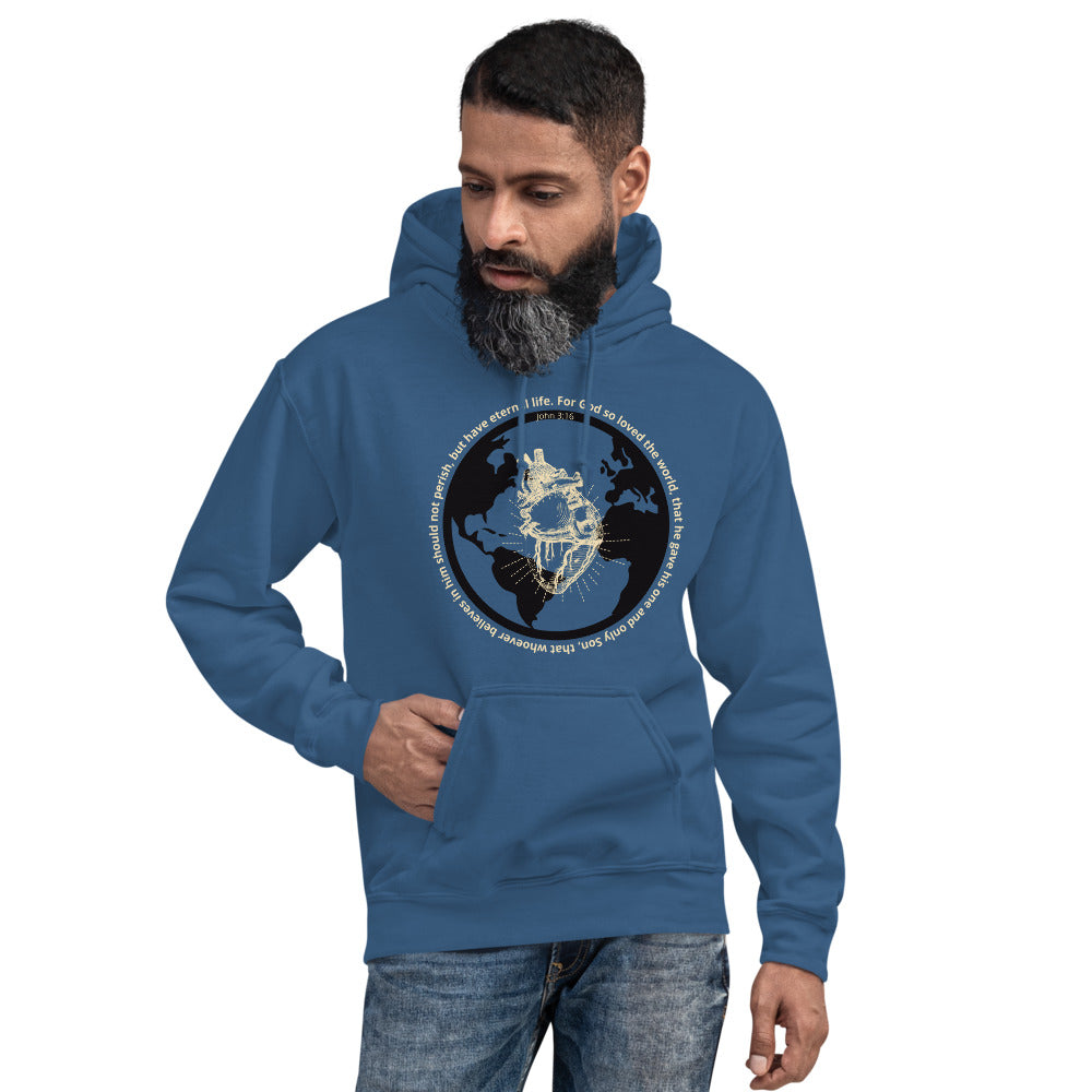 Men's Hoodie | God so loved the world | John 3:16