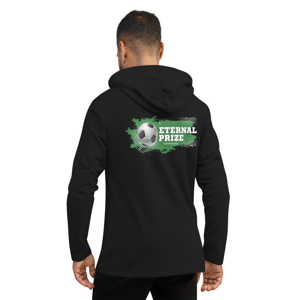 Men's Lightweight Hoodie | Eternal prize | 1 Corinthians 9:25