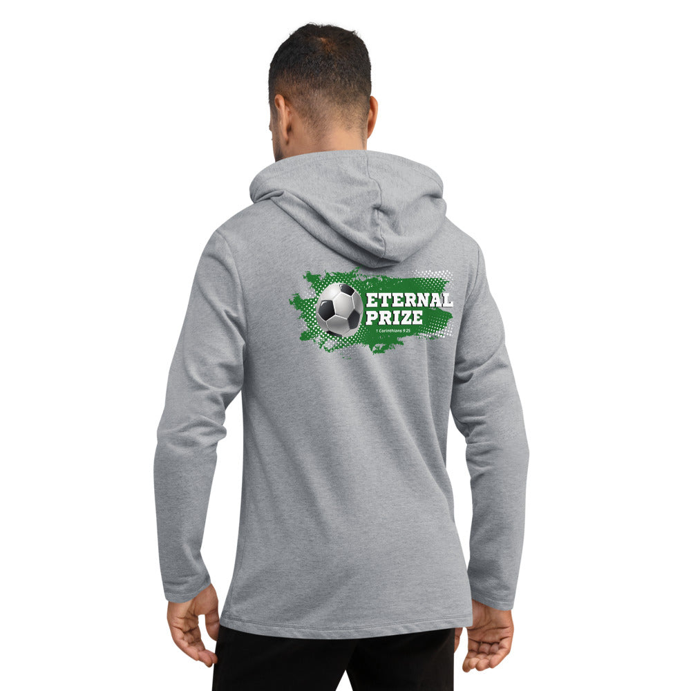 Men's Lightweight Hoodie | Eternal prize | 1 Corinthians 9:25