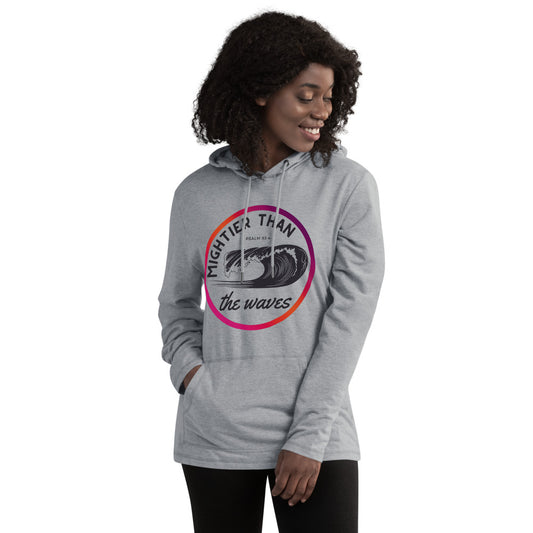 Women's Lightweight Hoodie | Mightier than the waves | Psalm 93:4