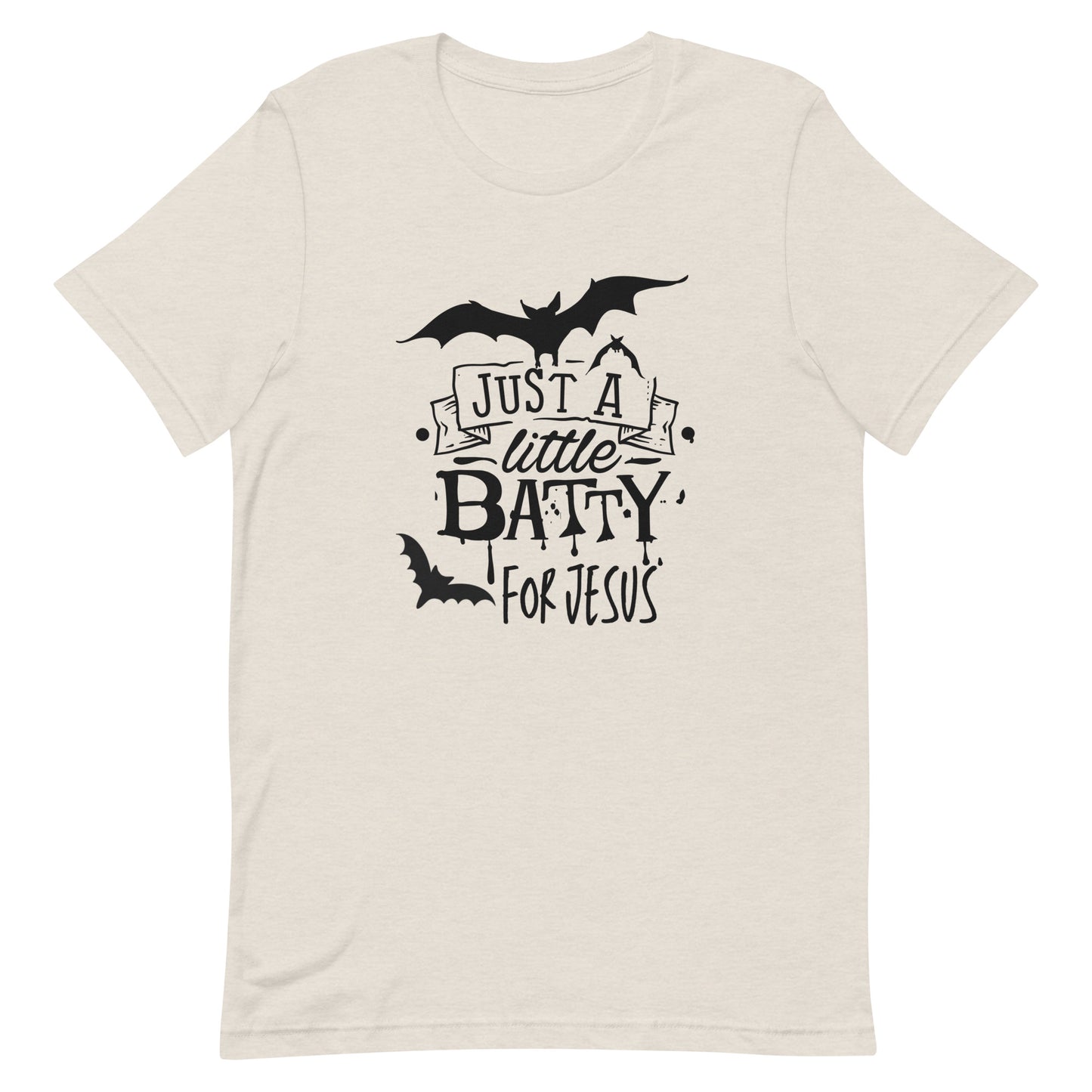 Halloween t-shirt | Just a little batty for Jesus