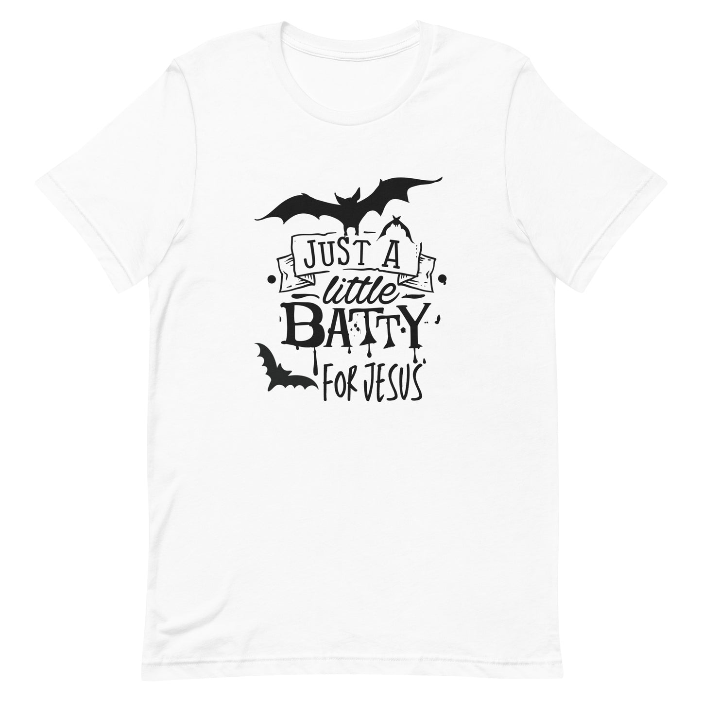 Halloween t-shirt | Just a little batty for Jesus