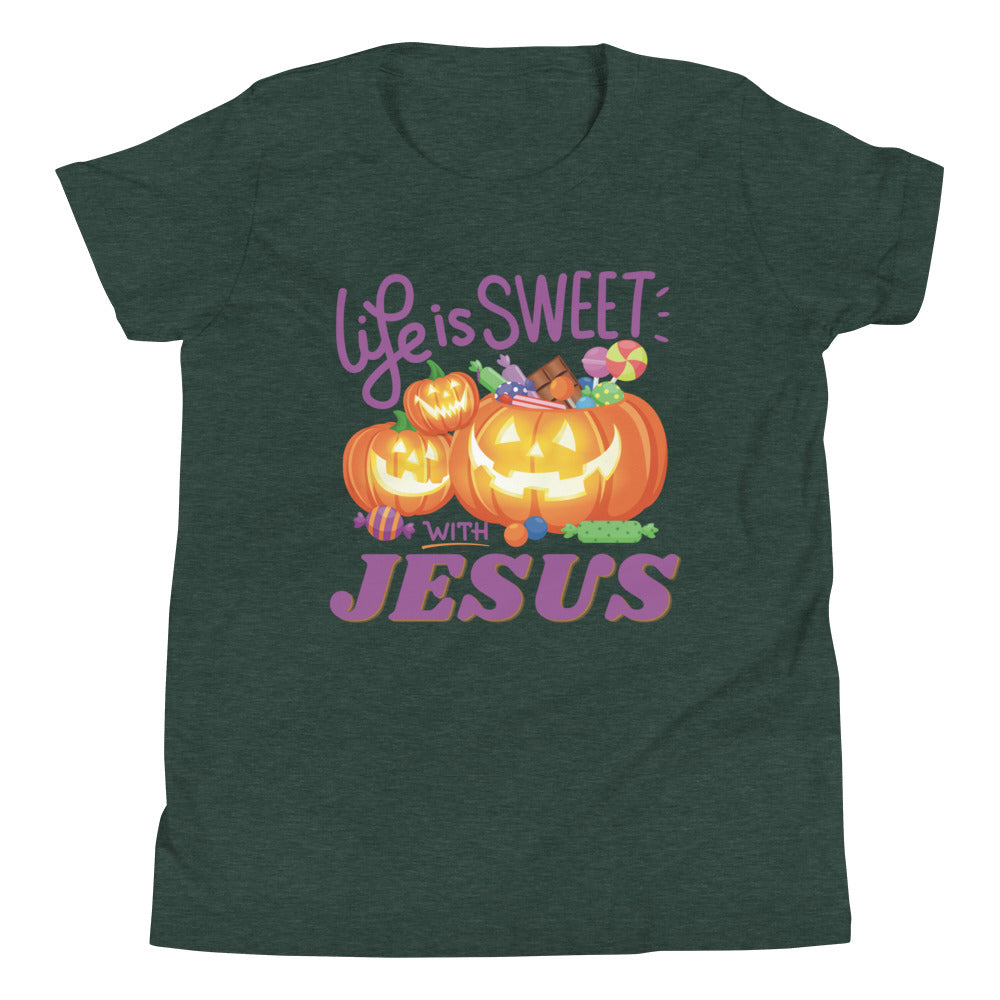 Youth T-Shirt | Life is sweet with Jesus