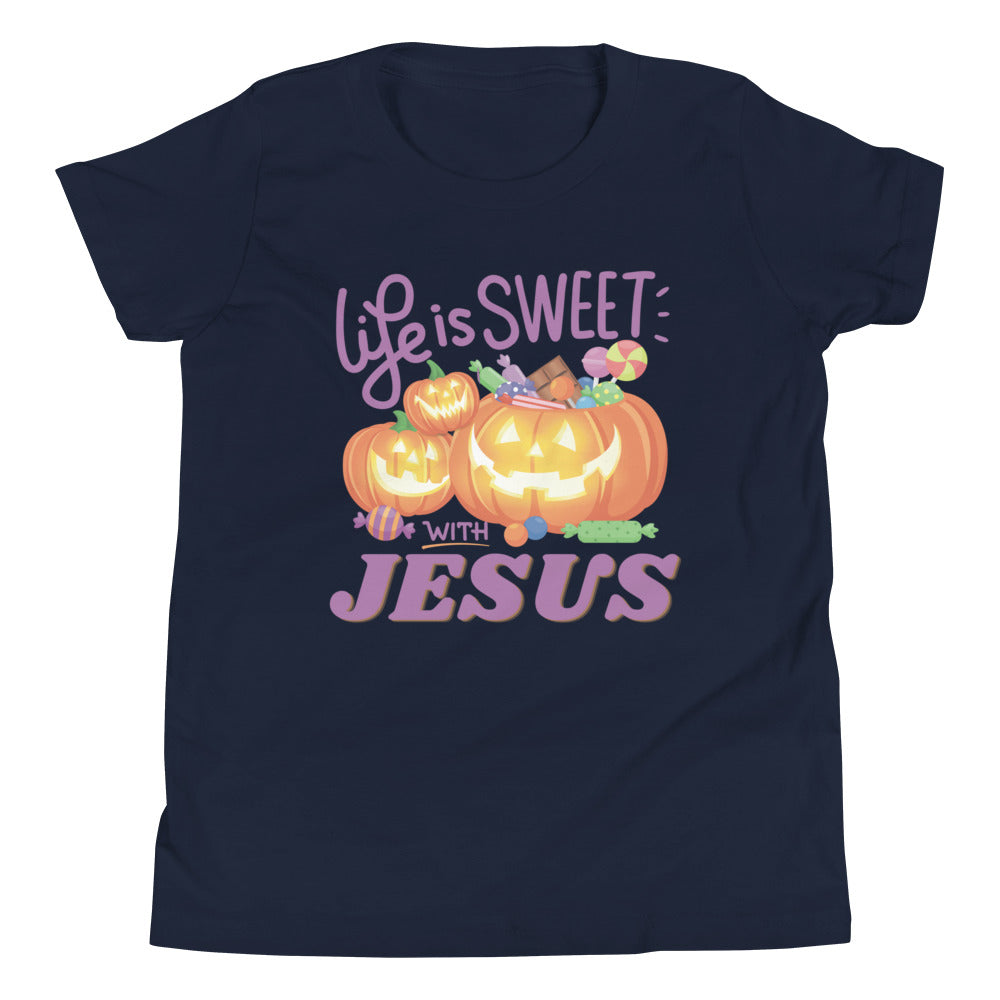 Youth T-Shirt | Life is sweet with Jesus